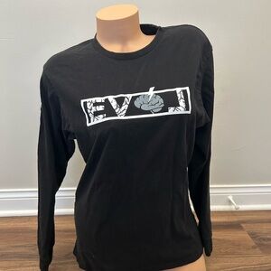 EVOL Chicago MEDIUM Black Long Sleeve Graphic Tee
